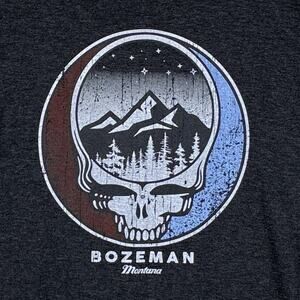 Grateful Dead Bozeman Montana Shirt Mens L Black Gray Nature Outdoors Mountains